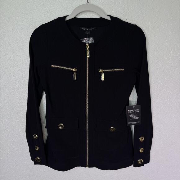 Boston Proper Pant Suit Women XXS Beyond Travel Chic Coordinates Jacket Pant Set - Picture 3 of 16